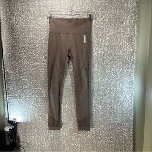 Gymshark Energy Seamless Leggings Women’s Brown Small Nylon Sports